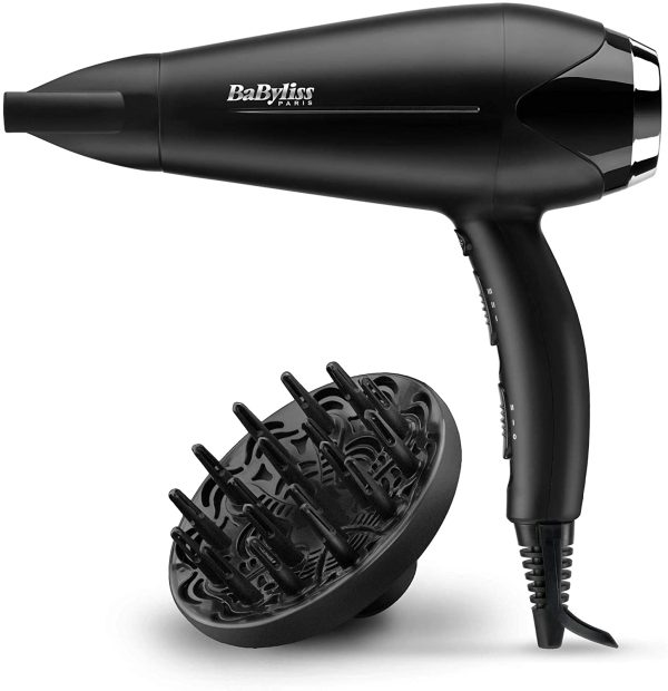 BaByliss Sèche-cheveux Turbo Smooth 2200 avec Technologie Ionique et Céramique D572DE – Image 5