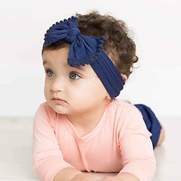 DRESHOW 5 Pièces Bébé Bandeaux Bébé Fille Bandeau Cheveux Bande de Cheveux Arc Bande de Cheveux Bandeaux Accessoires Bébé Fille Enfant Turban Bandeau