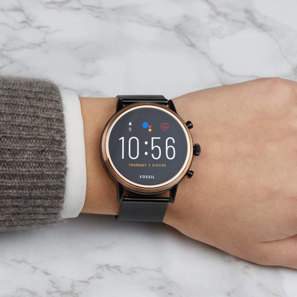 Fossil Femme Montre Connectée Gen 5 + Gen 5E avec haut-parleur, fréquence cardiaque, NFC et alertes pour smartphones – Image 3