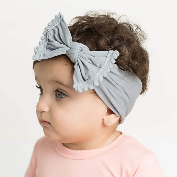 DRESHOW 5 Pièces Bébé Bandeaux Bébé Fille Bandeau Cheveux Bande de Cheveux Arc Bande de Cheveux Bandeaux Accessoires Bébé Fille Enfant Turban Bandeau – Image 5