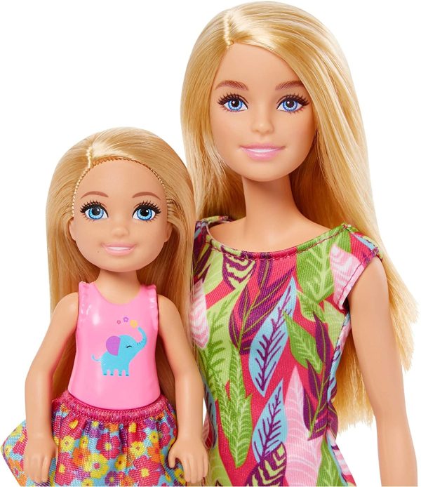 Barbie Famille l'Anniversaire Perdu de Chelsea coffret avec mini-poupée, poupée Barbie, 3 figurines animaux, un gâteau et un cadeau, jouet pour enfant, GTM82 – Image 2