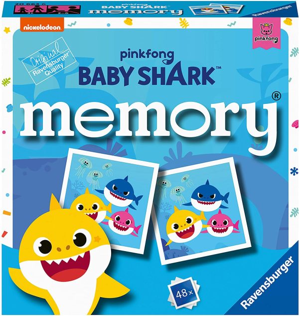 Ravensburger Baby Shark Mini Jeu de mémoire pour Enfants à partir de 3 Ans 20663 – Image 5