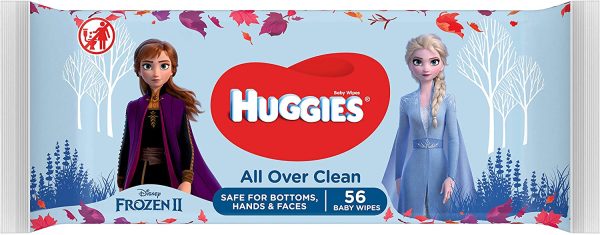 Huggies, Lingettes bébé, Pour les fesses, le visage et les mains, Avec motifs Disney, 10x56 lingettes, All Over Clean Disney – Image 7