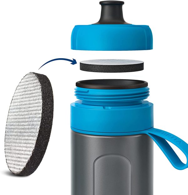 BRITA Gourde filtrante active bleue - 1 filtre MicroDisc inclus – Image 4