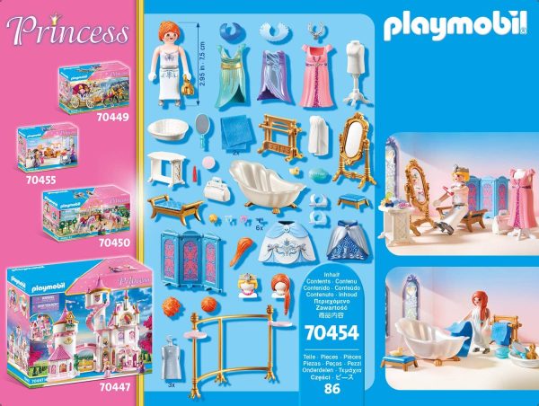 Playmobil Salle de Bain Royale avec Dressing, Coffre de Figurine 70454 Multicolore de 4 Ans – Image 5