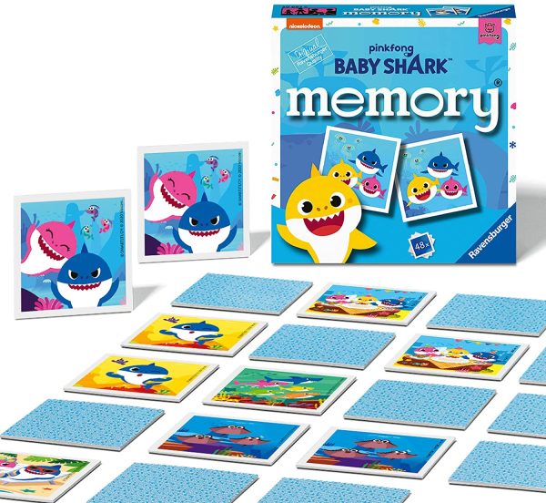 Ravensburger Baby Shark Mini Jeu de mémoire pour Enfants à partir de 3 Ans 20663 – Image 6