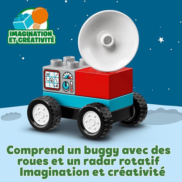 LEGO 10944 Duplo Town Mission de la Navette Spatiale, Jeu pour Les Enfants de 2 Ans et Plus avec des Figurines d'Astronautes – Image 2