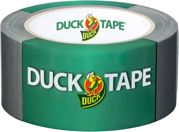 DUCK TAPE original 106-03 ??Bande adhésive de tissu ??Pour réparer, fixer et renforcer ??Dimensions : 50mm x 25m ??Couleur argent – Image 3