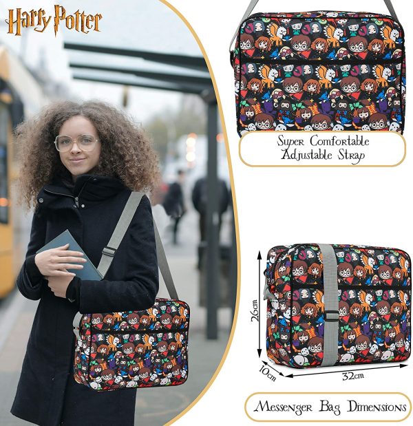 Harry Potter Sac Bandoulière Messenger Bag Sacoche Ecole Voyage Sport Loisirs Style Chibi – Image 6