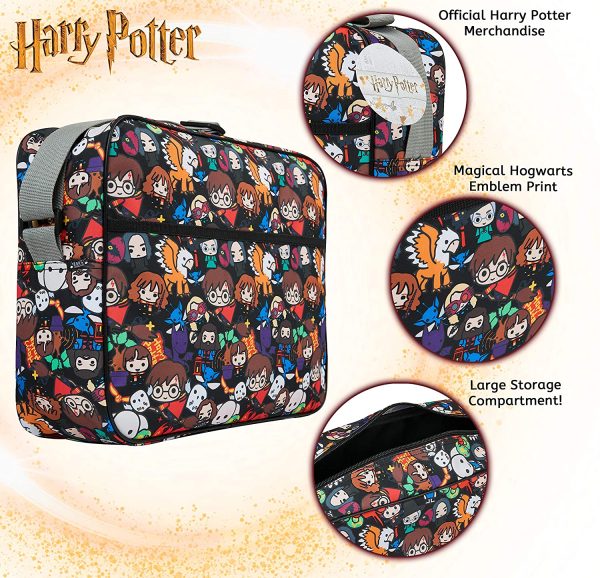 Harry Potter Sac Bandoulière Messenger Bag Sacoche Ecole Voyage Sport Loisirs Style Chibi – Image 3